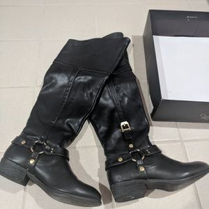 Black over the knee boots!